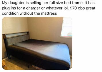 Full size bed frame