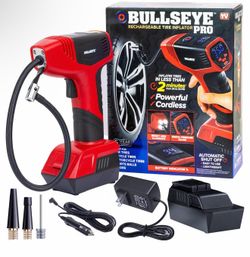 BULLSEYE PRO Tire Inflator with Pressure Gauge
