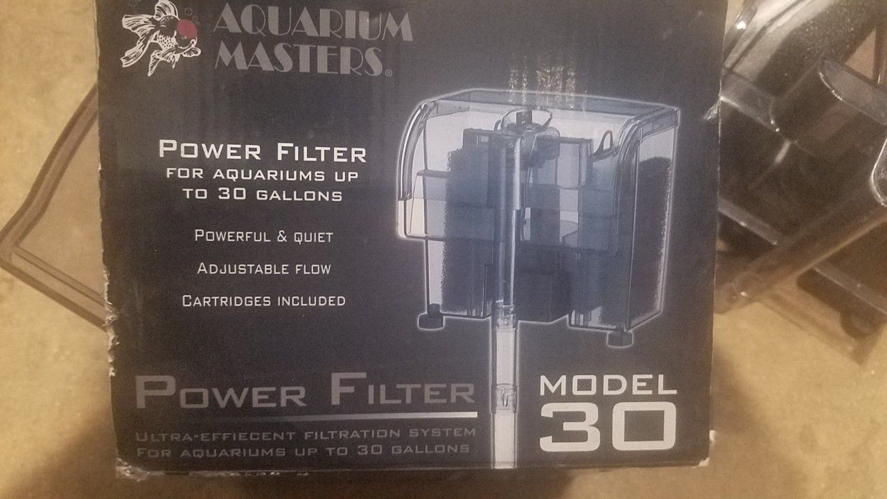 Power filter Model 30 new for fish aquarium