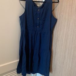 Dress Navy Blue XXL
