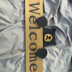 Bear Welcome Sign 
