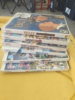Nintendo Wii Games Mario Party Mario Kart Smash Bros Bully Call of Duty