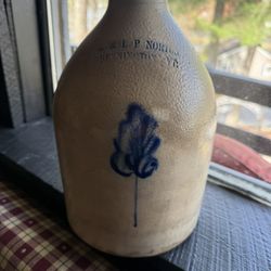 Antique Norton Floral Cobalt Stamp