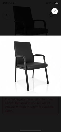 Heavy duty leather faux chair