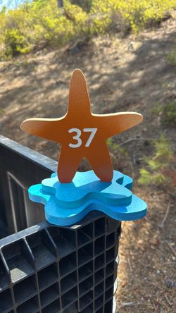 FREE Starfish Table Numbers
