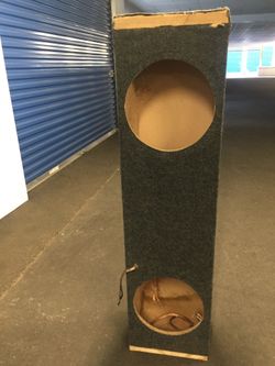 2 12” emty enclosed subwoofer