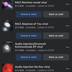 Techno Vinyls For Sale