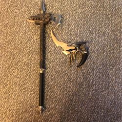 Dragon Head Small Battle Axe & Shiv Dagger 
