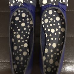 Blue Flat Ballet Shoes