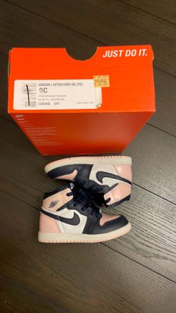 Air Jordan 1 Retro High OG "Bubble Gum" Sneakers Kids US 9C