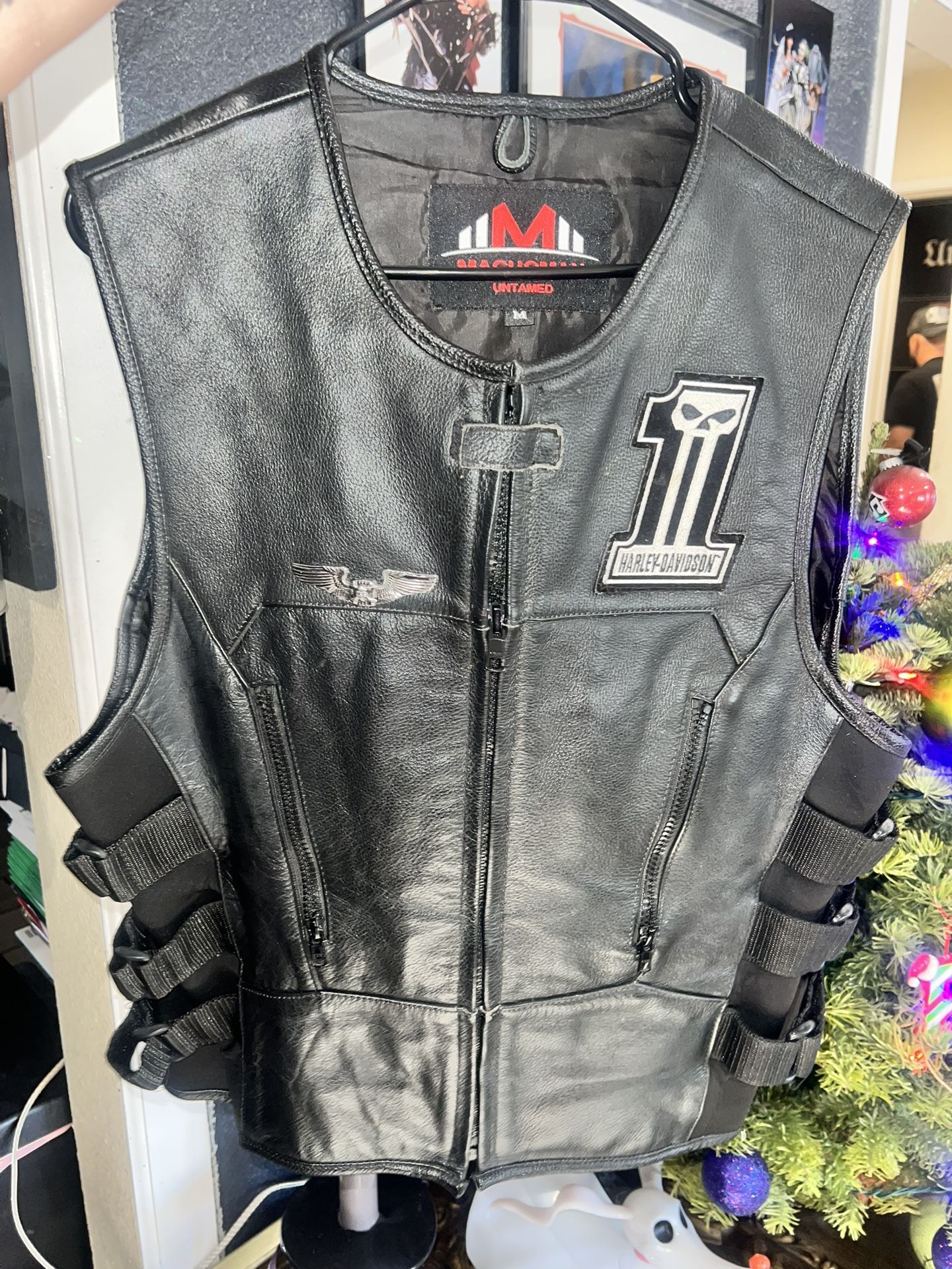 Leather Motorcycle Vest