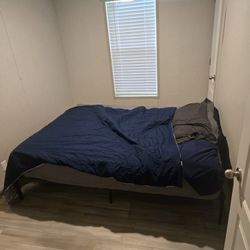 Queen Bed And Metal Frame 