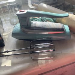 vintage GE mixer Aqua Turquoise