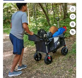 Wagon Ozark Trail Carrito de Empuje y Tracción Plegable para Todo Terreno