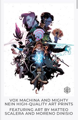 CRITICAL ROLE - Meighty Nein Art Print 24” X 36”