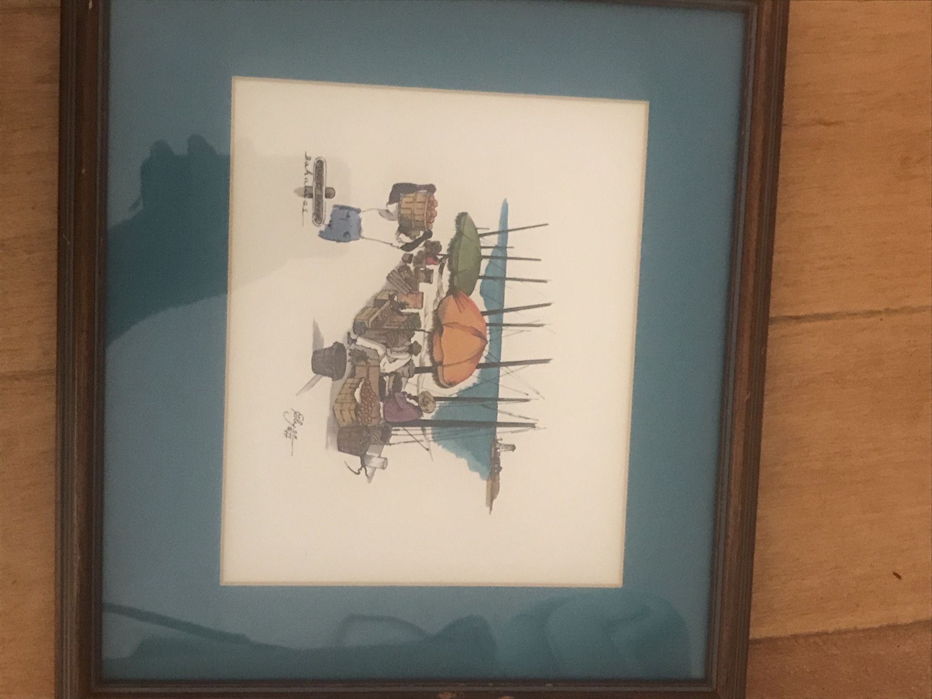Bahamas beach scene painting