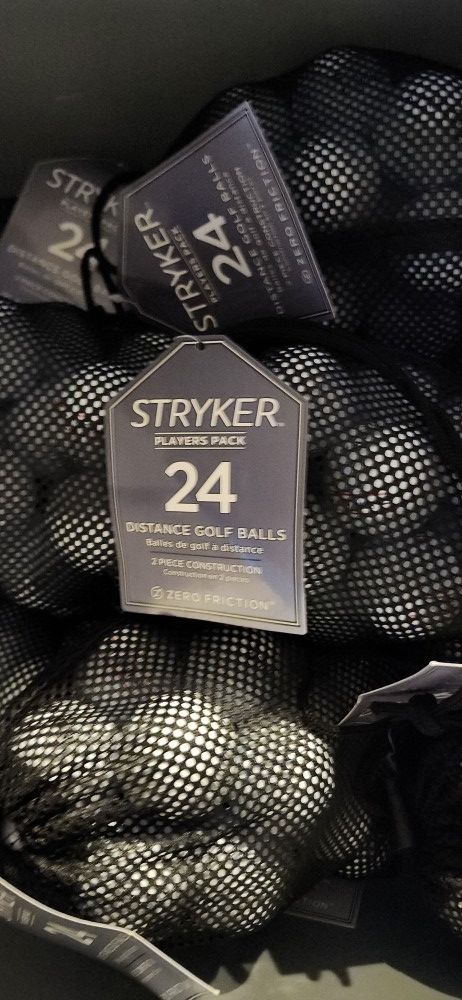 NEW 12 bags of 24 Striker distance golf balls Zero Friction / 288 balls total