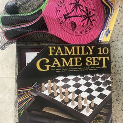 Board Game Set And Paddle Set