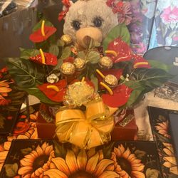 Teddy Bear As A Gift With Lights