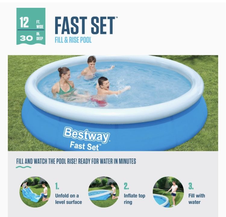 Best way 12 x 30 fast set pool