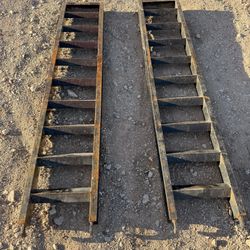 Heavy Duty Steel Trailer Ramps - Pair - 6ft x 12in