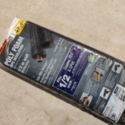 Frost King Poly Foam 1/2" Pipe Insulation - 12ft