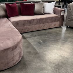 Sectional Sofa With Round Chaise 