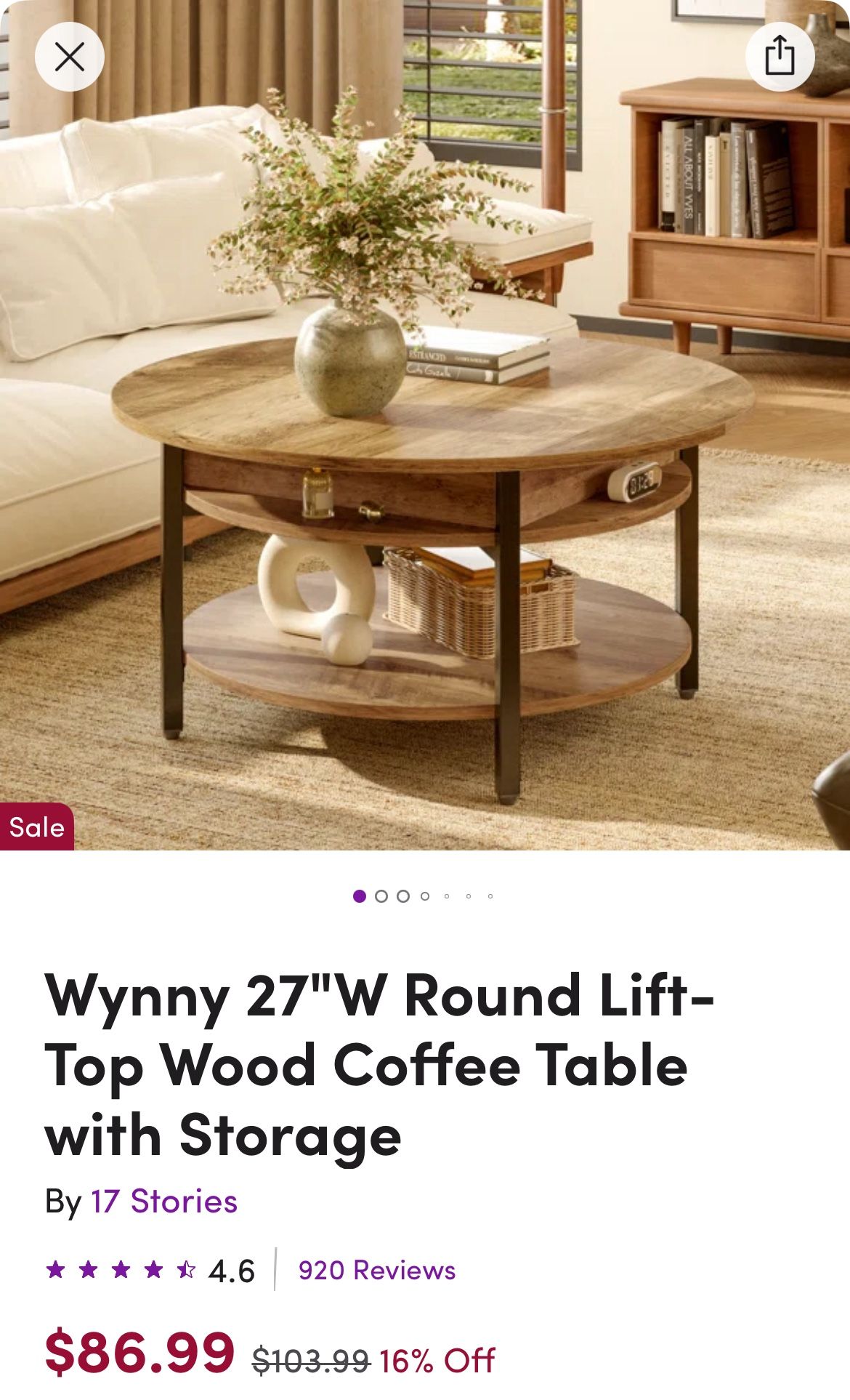Coffee Table With Storage