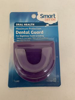 Smart sense dental guard with A Purple  storage case for Nighttime teeth grinding qty 1 