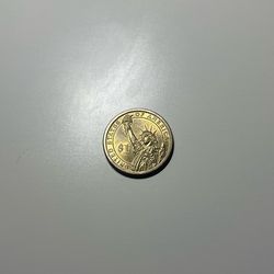 James Madison Presidential $1 Coin 2007 Philadelphia Circulated ( rare $1 coin )