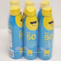 6-Pack Kids Sunscreen Spray Bottles 50 SPF - $15 for ALL