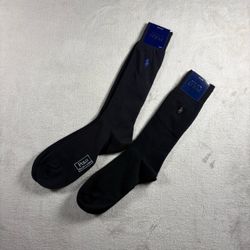 Polo Ralph Lauren Soft dress Socks 2pair Classic Black NWT Shoe Size 6-12 NWT