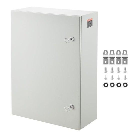 VEVOR Steel Electrical Box, 28 x 20 x 10 in, Cold Rolled Steel Electrical Enclosure Box
