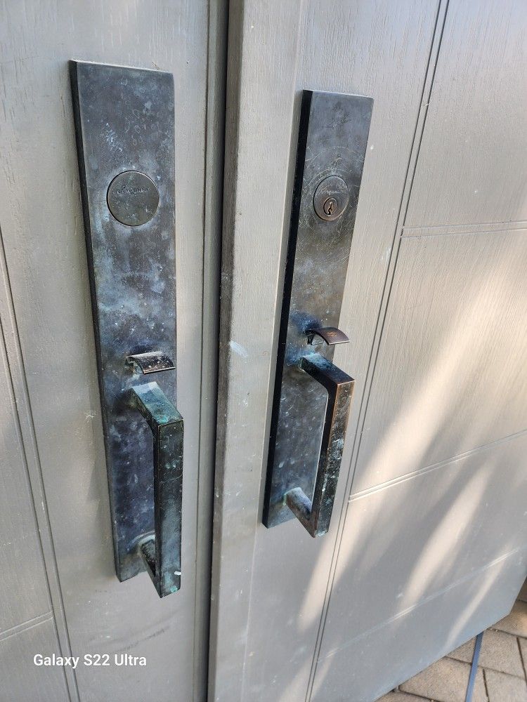 Front Doors Hurricane IMPACT Exterior French Doors With HARDWARE for