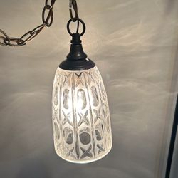 Vintage lead crystal, pendant light
