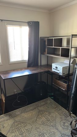 Home office desk corner unit $100 obo