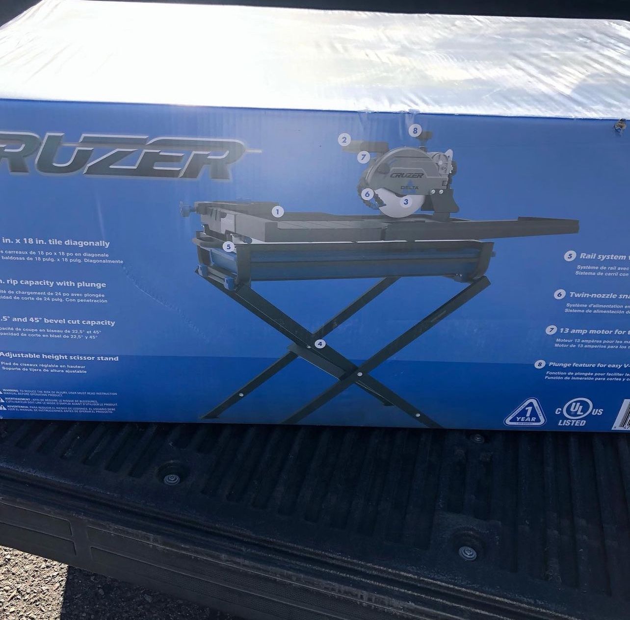 Delta 7” Cruzer Wet tile Saw