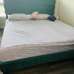 king size bed frame and mattress 