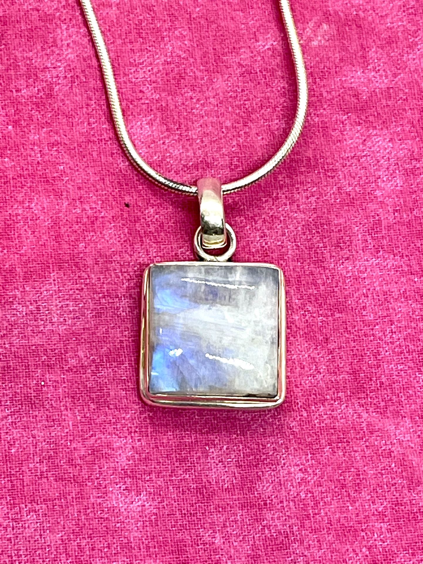 Sterling Moonstone Necklace