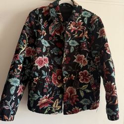 Mens  FLORAL JACQUARD JACKET