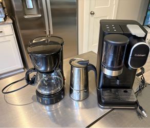 Set of 3 Coffee Makers (1 Uses Filters)
