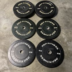140 lbs Weights set - REP Fitness Bumper Weight Plates