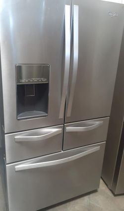 Whirlpool French Door Silver Refrigerator Fridge
