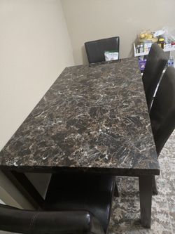 Dining table with 4 chairs
