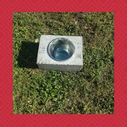 Dog Bowl Concrete Water/Food And Dog Kennel