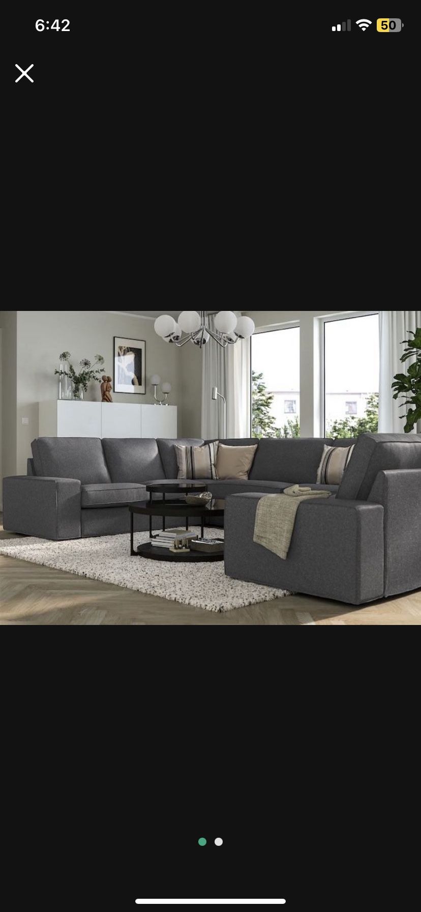 Ikea Modern Sectional Couch 