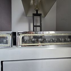 Z Gallerie Mirrored Tea Light Candle Holders