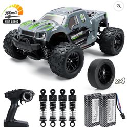 RC Cars for Adults, 1:18 Fast Remote Control Car, 36KM/H High-Speed RC Truck 4WD w/ Gyro Stabilization, Monster Truck Toy Gift for Kids Boys, 2