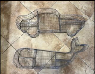Wire Shelves 2 piece set car whale kids room decor