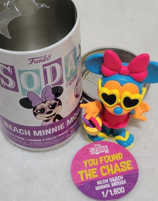 Funko Soda Disney Neon Beach Minnie Mouse Chase 1/1600 🐅🐤🐅